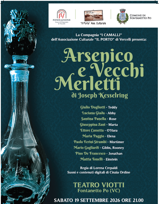 Locandina di Arsenico e vecchi merletti della Compagnia I Camalli
