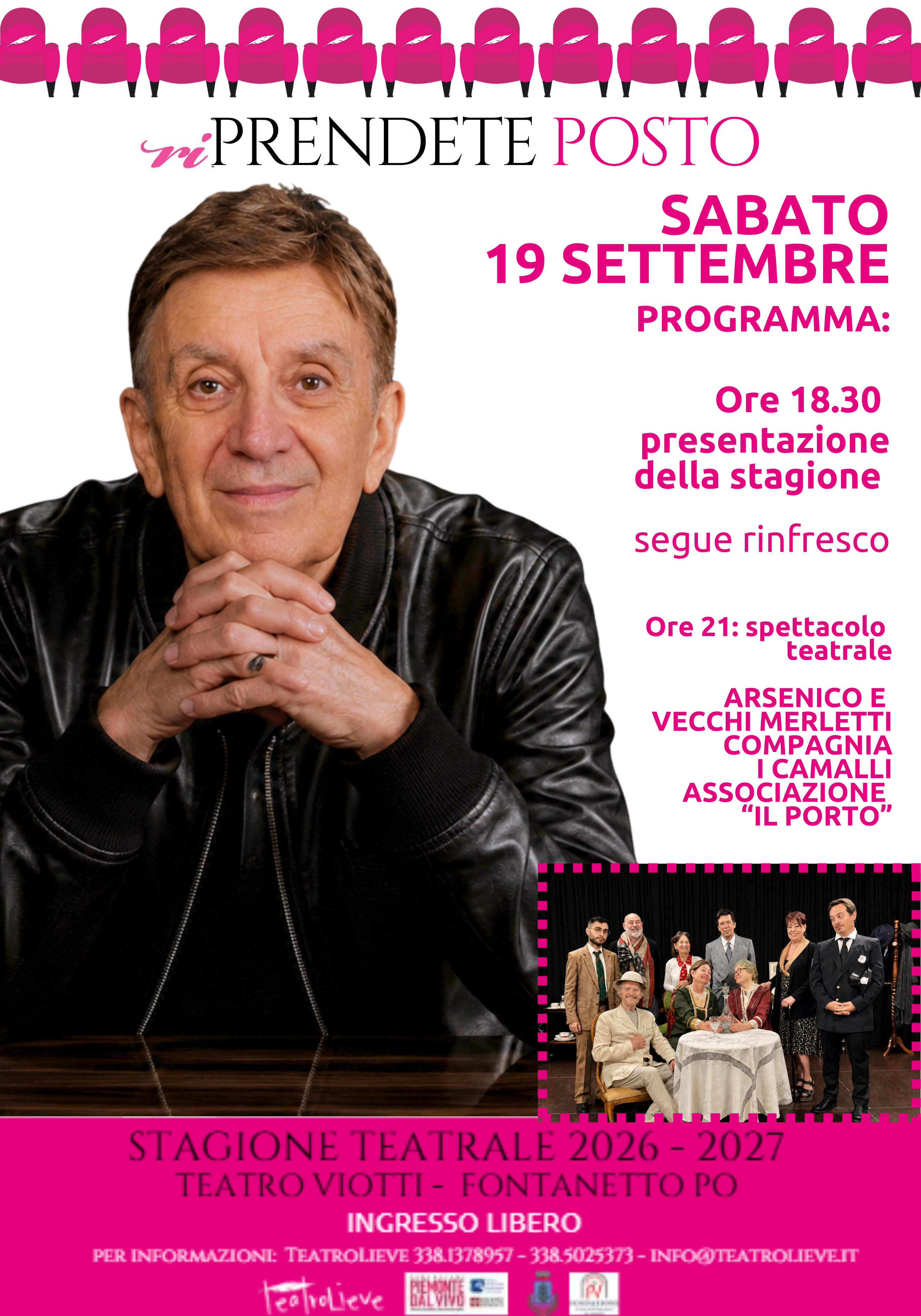 Programma della presentazione della Stagione Teatrale 2026-2027 al Teatro Viotti